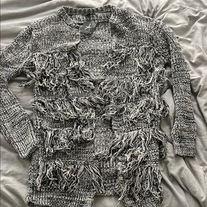 Fringe Knit Cardigan